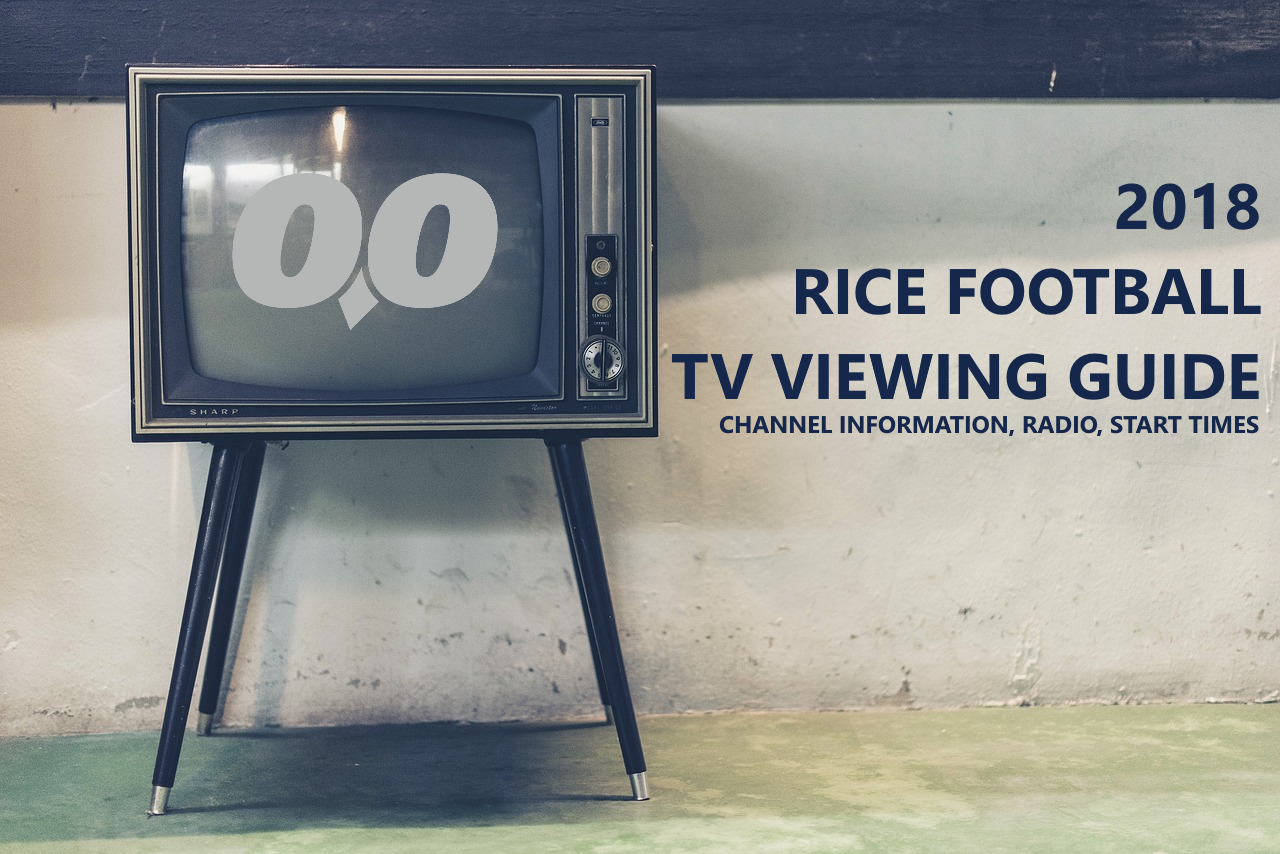 Rice football, 2018 rice football schedule