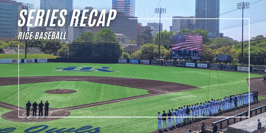 Rice Baseball takes series from league-leading UTSA