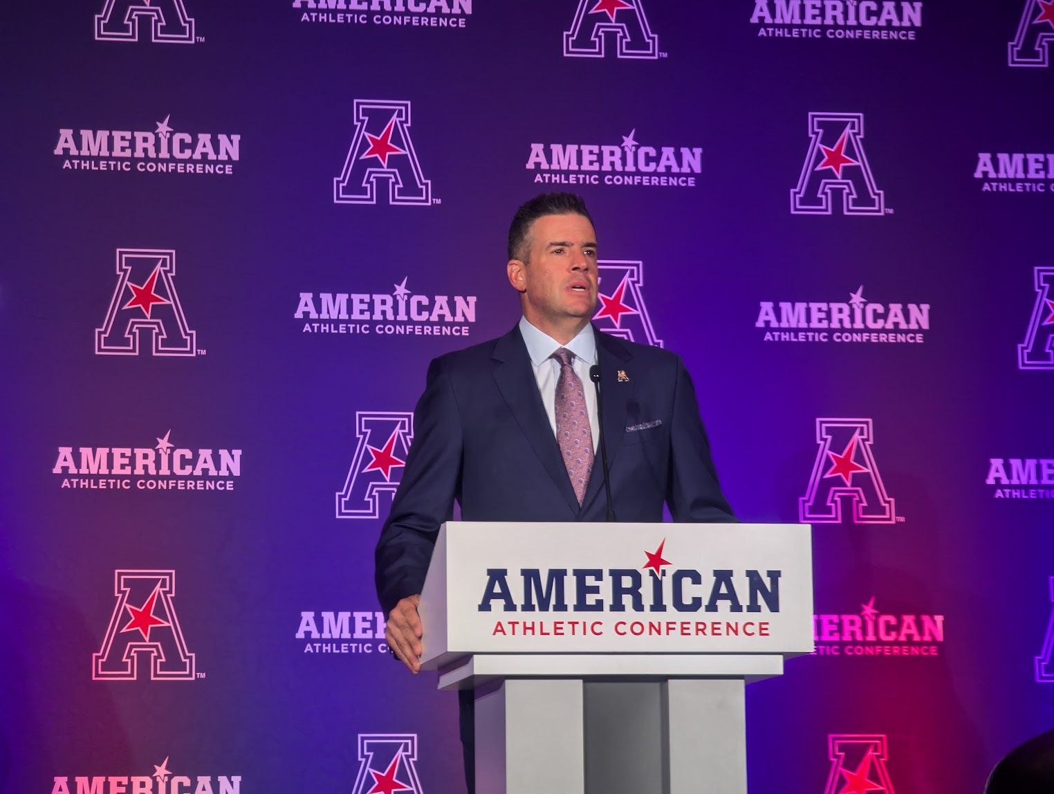 AAC commissioner Tim Pernetti continues to dream big