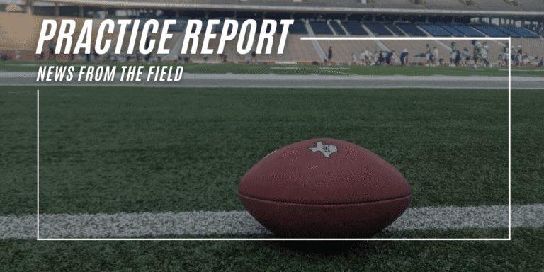Rice Football, Practice Report