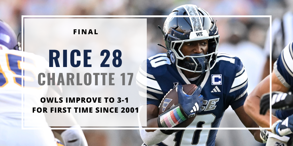 Rice Football, game recap, Quinton Jackson