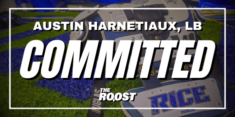 Rice Football, Rice Football Recruiting, Austin Harnetiaux